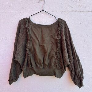 Free People Faff & Fringe Pullover